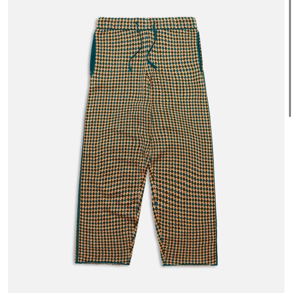 Adrian cashmere check knit trackies